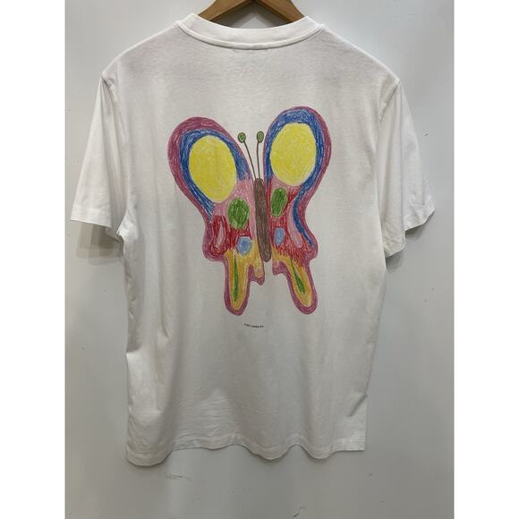 Ganni Butterfly Graphic Tee Medium Size - Picture 1 of 4
